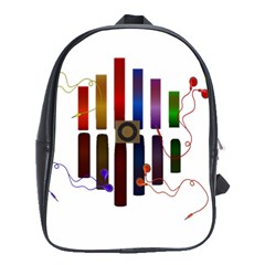 Energy Of The Sound School Bags(large)  by Valentinaart