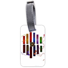 Energy Of The Sound Luggage Tags (two Sides) by Valentinaart