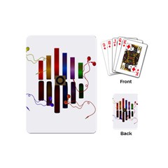 Energy Of The Sound Playing Cards (mini)  by Valentinaart