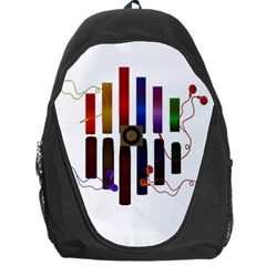 Energy Of The Sound Backpack Bag by Valentinaart