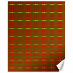 Fugly Christmas Xmas Pattern Canvas 11  X 14   by Nexatart