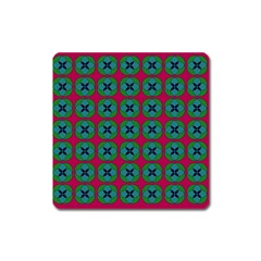 Geometric Patterns Square Magnet by Nexatart