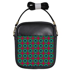 Geometric Patterns Girls Sling Bags