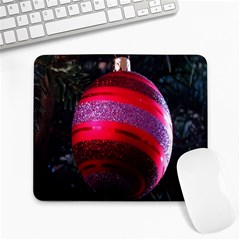 Glass Ball Decorated Beautiful Red Large Mousepads by Nexatart