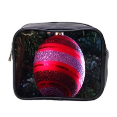 Glass Ball Decorated Beautiful Red Mini Toiletries Bag 2-side by Nexatart