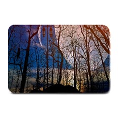 Full Moon Forest Night Darkness Plate Mats by Nexatart