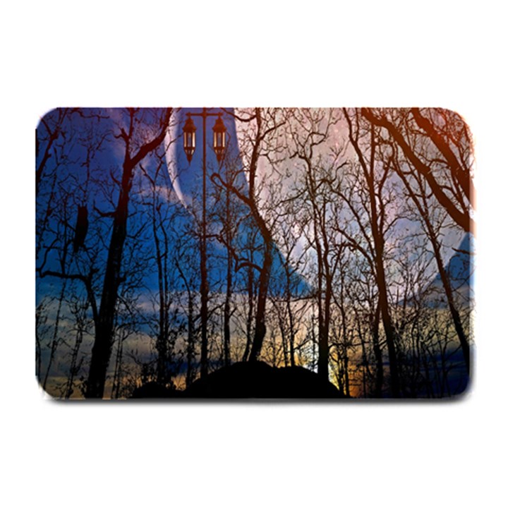 Full Moon Forest Night Darkness Plate Mats