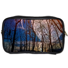 Full Moon Forest Night Darkness Toiletries Bags by Nexatart