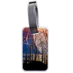 Full Moon Forest Night Darkness Luggage Tags (two Sides)