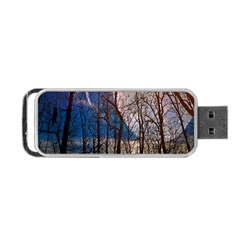 Full Moon Forest Night Darkness Portable Usb Flash (two Sides)