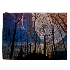 Full Moon Forest Night Darkness Cosmetic Bag (xxl)  by Nexatart