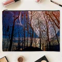 Full Moon Forest Night Darkness Cosmetic Bag (xxxl)  by Nexatart