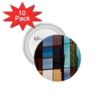 Glass Facade Colorful Architecture 1.75  Buttons (10 pack) Front