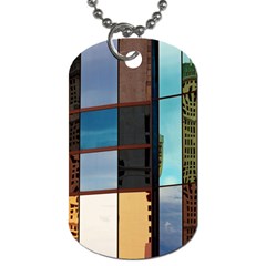 Glass Facade Colorful Architecture Dog Tag (two Sides)