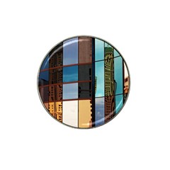 Glass Facade Colorful Architecture Hat Clip Ball Marker (4 Pack)