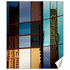 Glass Facade Colorful Architecture Canvas 8  X 10  by Nexatart