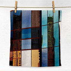 Glass Facade Colorful Architecture Face Towel by Nexatart