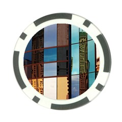 Glass Facade Colorful Architecture Poker Chip Card Guard (10 Pack) by Nexatart