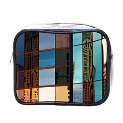 Glass Facade Colorful Architecture Mini Toiletries Bags by Nexatart