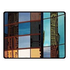 Glass Facade Colorful Architecture Fleece Blanket (small)