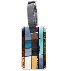 Glass Facade Colorful Architecture Luggage Tags (one Side)  by Nexatart