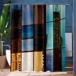 Glass Facade Colorful Architecture Shower Curtain 60  x 72  (Medium)  60 x72  Curtain