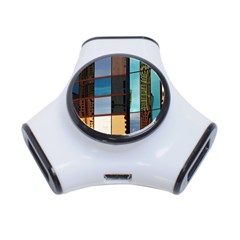 Glass Facade Colorful Architecture 3-port Usb Hub by Nexatart