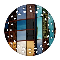 Glass Facade Colorful Architecture Ornament (round Filigree)