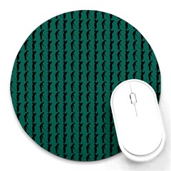 Golf Golfer Background Silhouette Round Mousepads by Nexatart