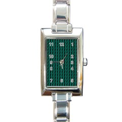 Golf Golfer Background Silhouette Rectangle Italian Charm Watch