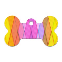 Graphics Colorful Color Wallpaper Dog Tag Bone (two Sides)