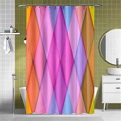 Graphics Colorful Color Wallpaper Shower Curtain 48  X 72  (small)  by Nexatart