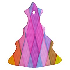 Graphics Colorful Color Wallpaper Christmas Tree Ornament (two Sides) by Nexatart