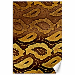 Golden Patterned Paper Canvas 20  X 30  