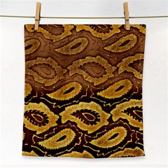 Golden Patterned Paper Face Towel by Nexatart