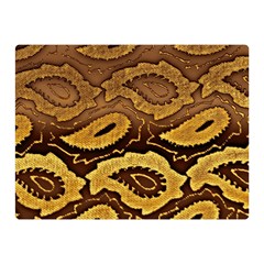 Golden Patterned Paper Double Sided Flano Blanket (mini)  by Nexatart