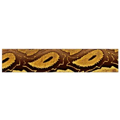 Golden Patterned Paper Flano Scarf (small) by Nexatart