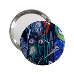 Graffiti Art Urban Design Paint 2 25  Handbag Mirrors by Nexatart