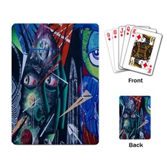 Graffiti Art Urban Design Paint Playing Card by Nexatart