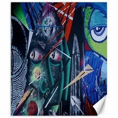 Graffiti Art Urban Design Paint Canvas 20  X 24  