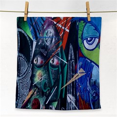 Graffiti Art Urban Design Paint Face Towel by Nexatart