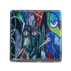 Graffiti Art Urban Design Paint Memory Card Reader (square) by Nexatart