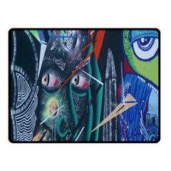 Graffiti Art Urban Design Paint Fleece Blanket (small)