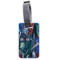 Graffiti Art Urban Design Paint Luggage Tags (one Side)  by Nexatart