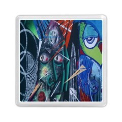 Graffiti Art Urban Design Paint Memory Card Reader (square)  by Nexatart