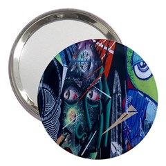 Graffiti Art Urban Design Paint 3  Handbag Mirrors by Nexatart