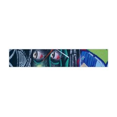 Graffiti Art Urban Design Paint Flano Scarf (mini) by Nexatart