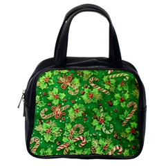 Green Holly Classic Handbags (one Side) by Nexatart