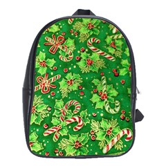 Green Holly School Bags (xl)  by Nexatart