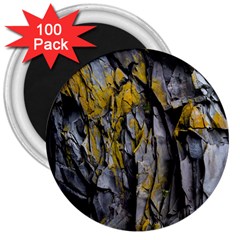 Grey Yellow Stone  3  Magnets (100 Pack) by Nexatart